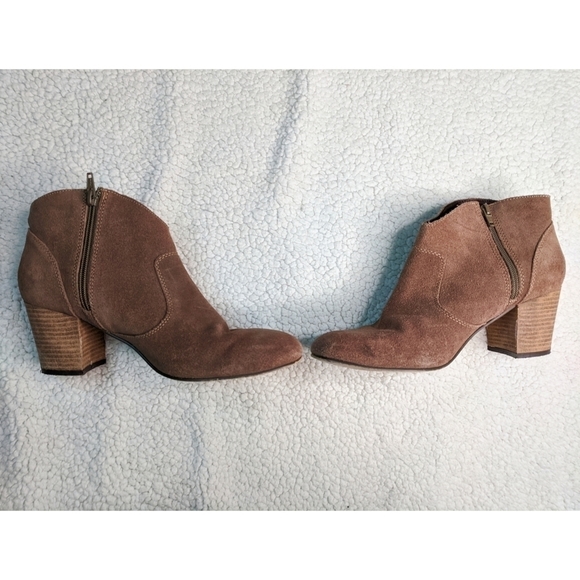 Suede leather Steve Madden Harrlee ankle boots size 10 ~EUC~ - Picture 4 of 8